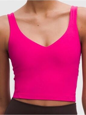 lululemon athletica Hot Pink Supportive Sports Bra Crop. Great condition